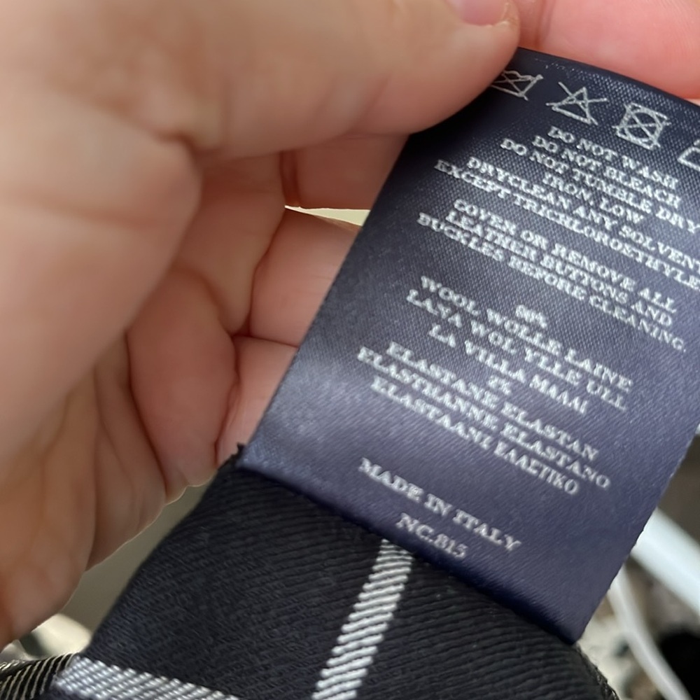NWOT Burberry Vintage Plaid Check Wool Shirt - Picture 4 of 5